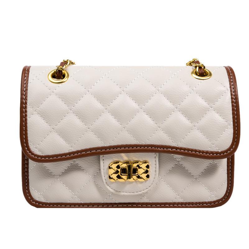 Fashionable 2022 Women s Small Square Bag With Diamond Checkered Chain Crossbody Bag