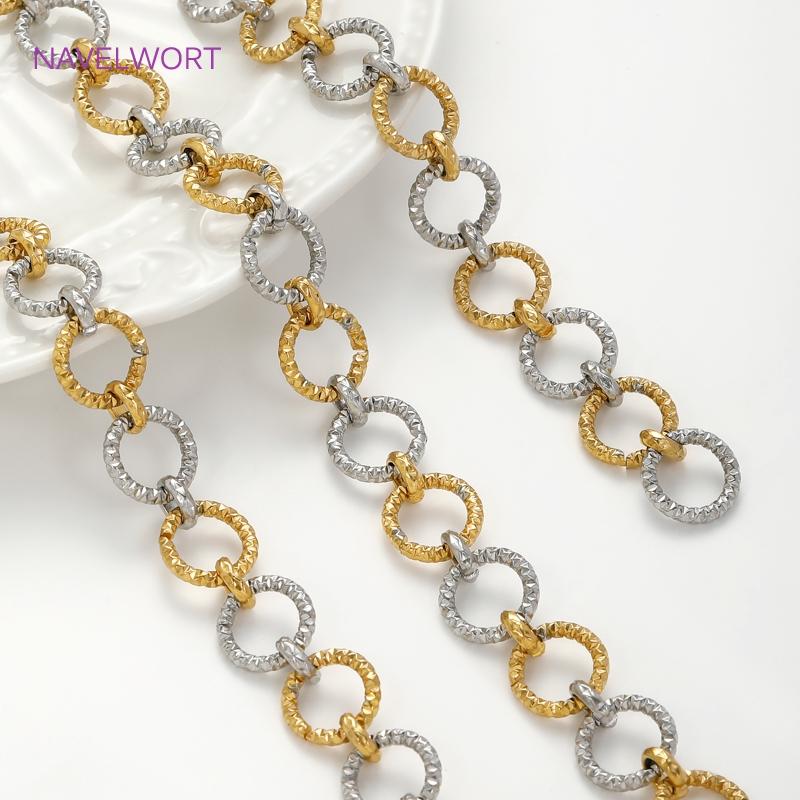 0.5-1 Meter Gold Stainless Steel Large Heavy Oval Chain,Bulk Cable Chains For Jewellery,Handmade DIY Bracelet Necklace Materials