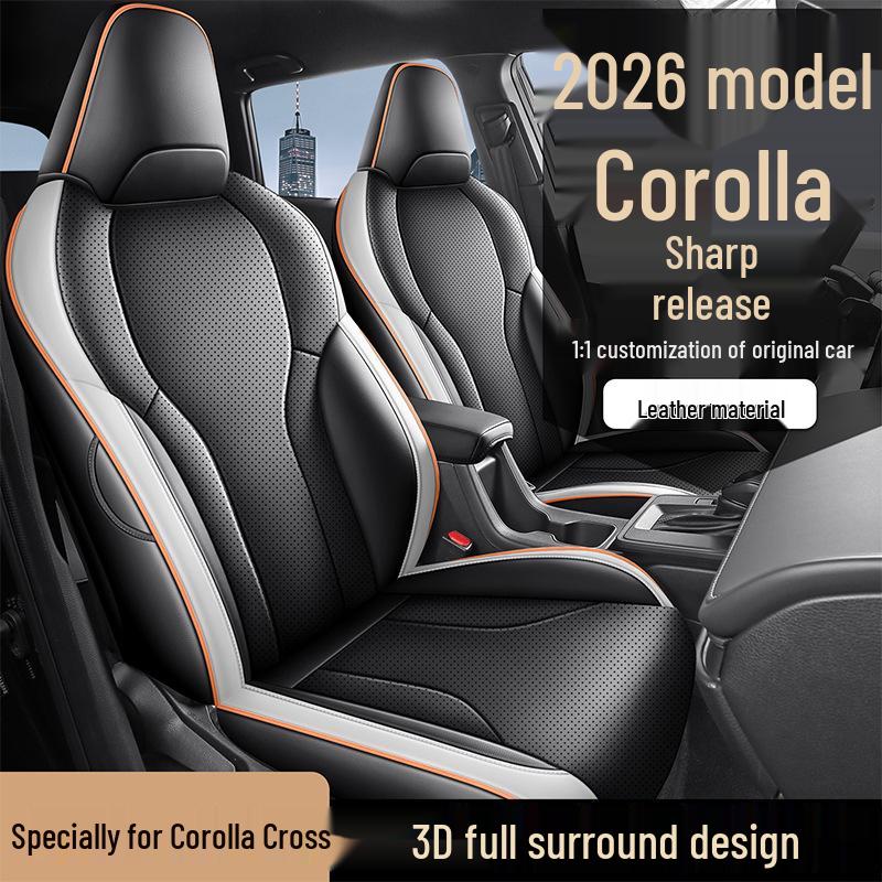 2026 Toyota Corolla Cross All-Season Leather Seat Covers - Full Coverage Interior Cushions