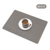 Leather placemat Household double-sided rectangular thermal insulation dining table mat Restaurant hotel Western food mat Waterproof placemat