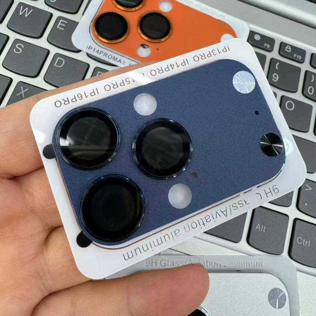 9H Tempered Glass Camera Protector Seconds Change for IPhone 14 15 16 Pro Max To 17 Pro Max Anti Scratch Camera Lens Cover Cap