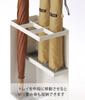 Yamazaki Jitsugyo 7031 Umbrella Stand for 6 White Approx. W16.5 X D11 X H30cm Smart Umbrella Stand Square Shape Can Also Hold Folding Umbrellas