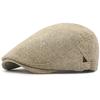 HT4786 Berets Spring Summer Linen Beret Hat Artist Painter Cap for Men Women Retro Ivy Flat Cap Male Female Adjustable Beret Cap