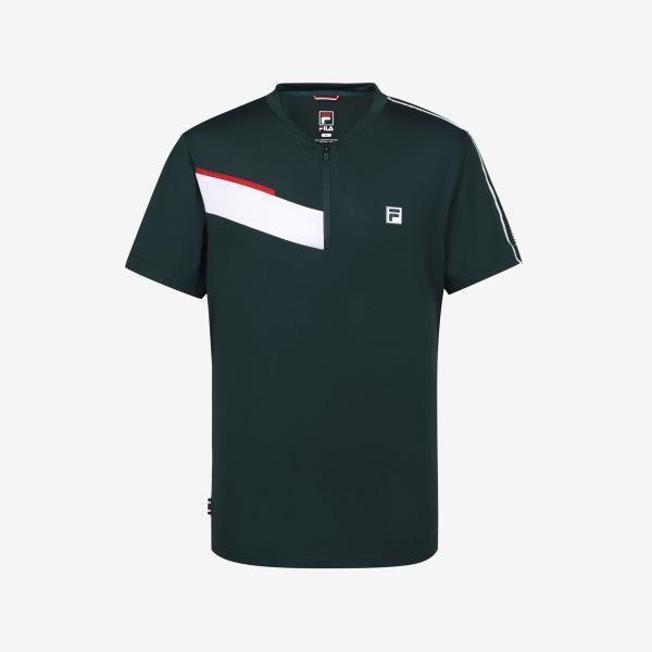 Fila Tennis FuncTional Henley Neck ShorT Sleeve T shirT