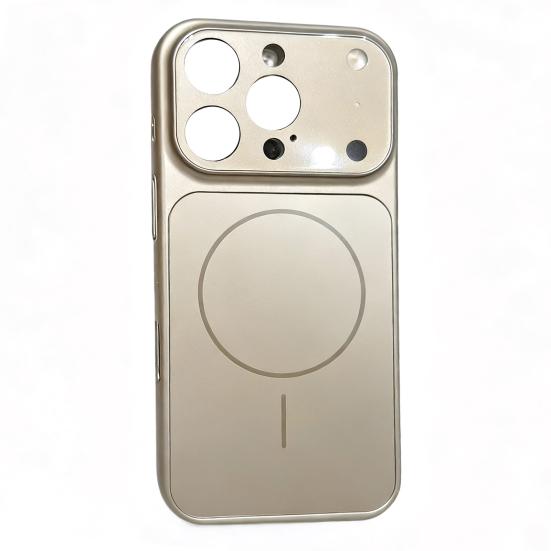 Glass Magnetic Case for IPhone 16 Pro/Pro Max Phone Protective Case for Magsafe Shockproof Cover with Frosted Anti-Scratch Back