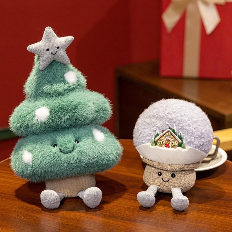 Christmas Snowball Tree Plush Doll Christmas Decoration Toy Children