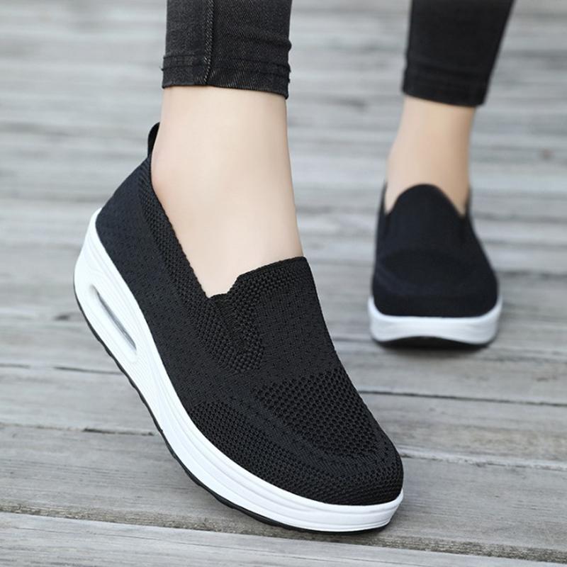 Athletic Women'S Springtime Athletic Shoes New Mesh Breathable Lightweight Daily Walking Women Shoes Breathable Shoes De Mujer