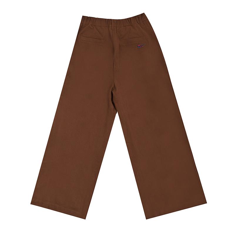 Onitsuka Tiger Loose Fit High-Waisted Wide Leg Casual Pants Women Bottoms Khaki-Brown 2182A868-200