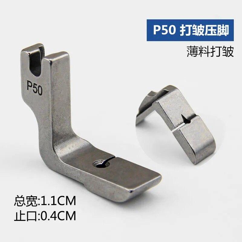 

Industrial Computer Machine Flat P50 P50h Wrinkle Presser Foot Pleated Crimp Presser Foot Ruffles Skirt Hem Wrinkle Presser Foot High Quality All Steel P50 and P50H (1 Each)