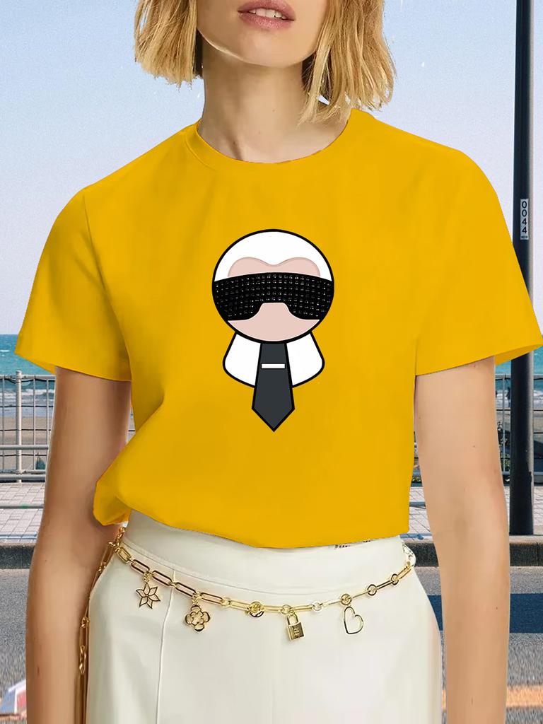 Letnia Moda Męski T-shirt Trendowy Casualowy Bawełniany T-shirt Krótki Rękaw Luksusowa Marka T-shirt Męski Damski Odzież Y2k Topy Unisex