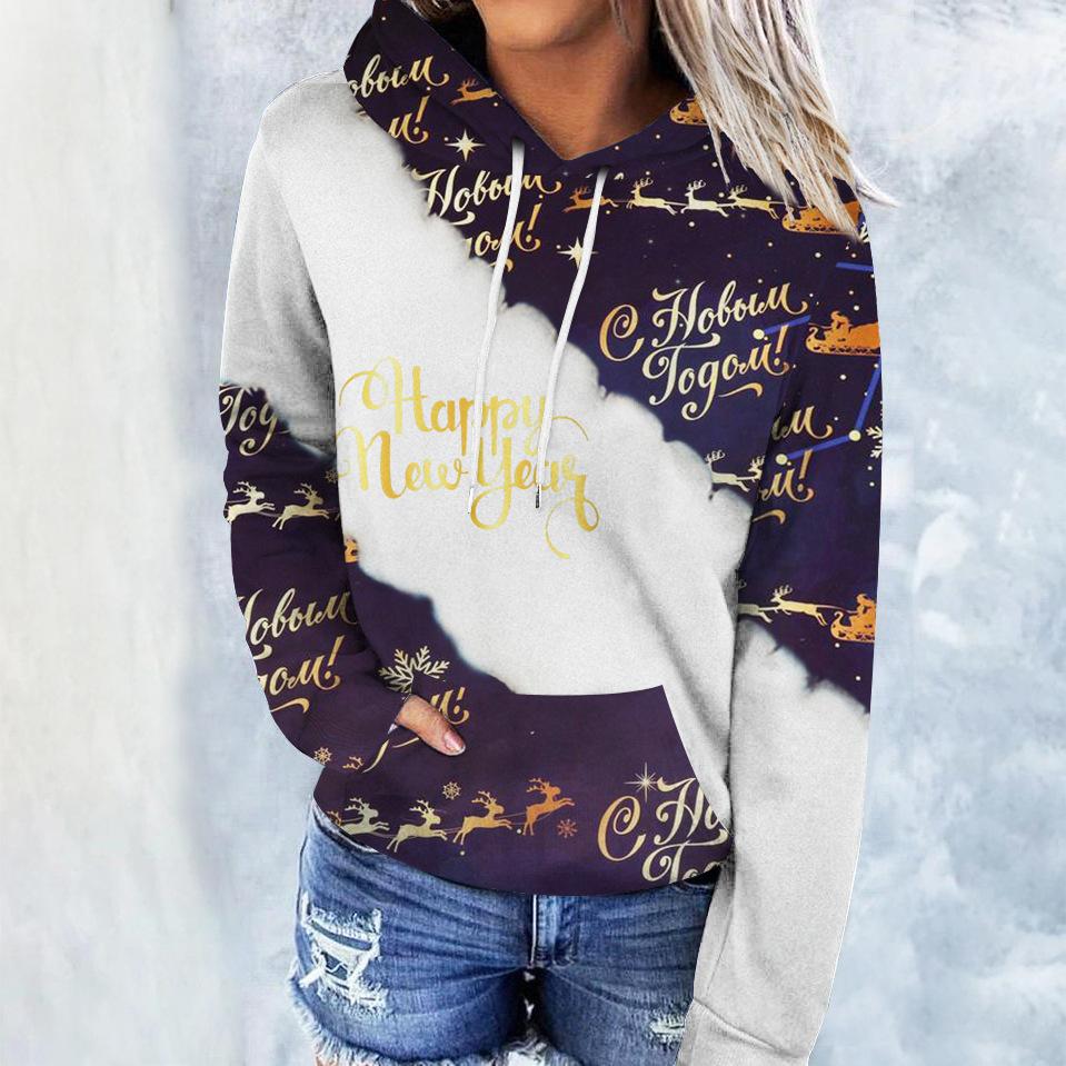 Autumn and Winter Women's 3D Printed Hooded Comfortable, Loose, Casual and Breathable Trend Hoodies & Sweatshirts (women’s)