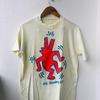 Vintage Originale Anni '80 K Haring ''Neon Dog'' Pop Art s 1986 Streetwear Fash T-shirt