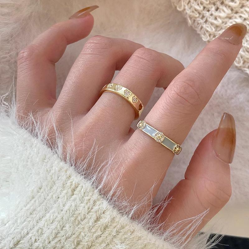 Unique Adjustable Design Copper Ring For Women With Elegant Geometric Style Perfect Gift Option
