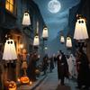 4/1Pcs Halloween LED Light Up Witch Ghost for Halloween Party Home Indoor Outdoor Yard Decoration Scary Hanging Ornaments Gifts