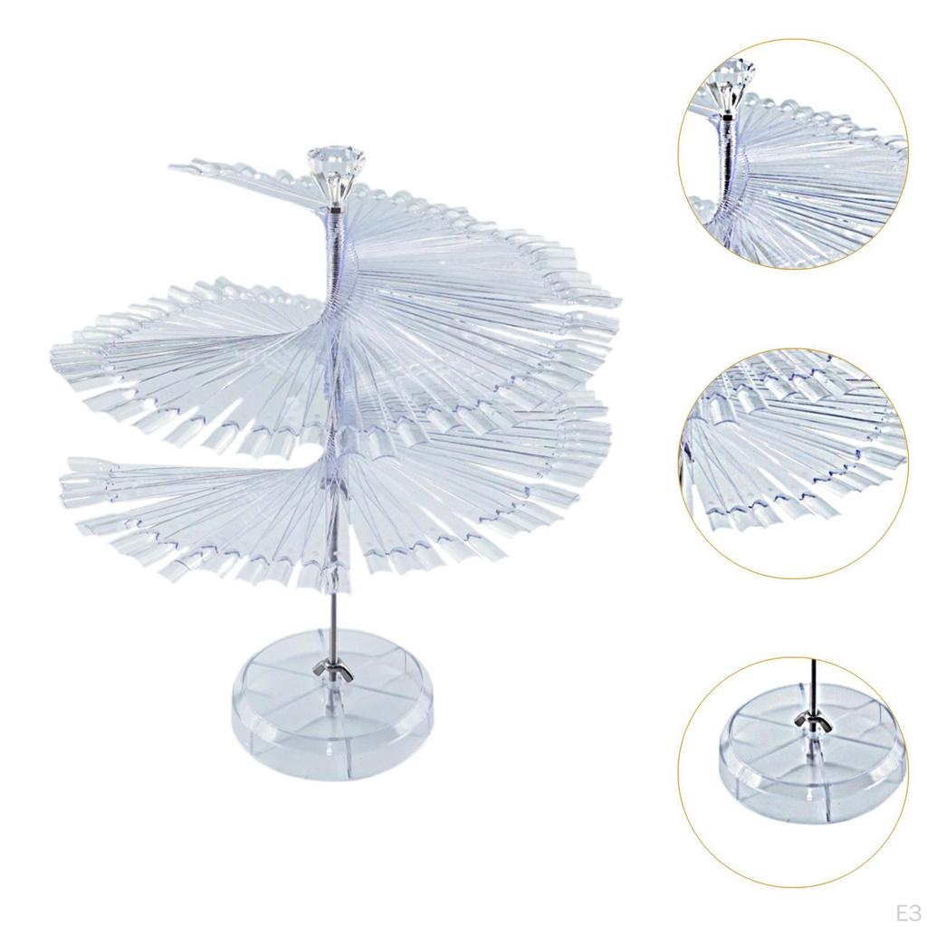 Colorful Nail Art Display Rack for Home and Salon Use