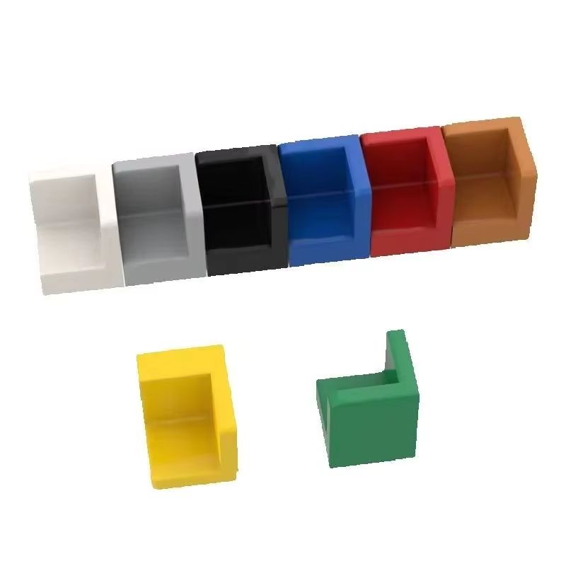 10 PIÈCES 6231 Panneaux Muraux d'Angle Blocs de Construction Moc Accessoires de Couleur Compatibles avec Brique Jouet pour Enfants Assemblage Cadeau