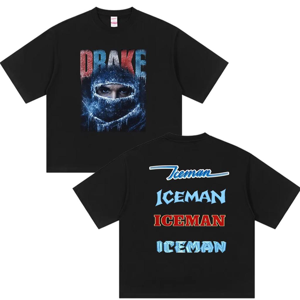 Rapper Drake IceUnisex Album 2026 Graphic T Shirt Unisexs Vintage Hip Hop Short Sleeve Tshirts Unisex pure Cotton Tshirt Streetwear