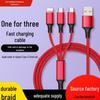 Essential Woven Three-in-One Charging Cable for Android, Huawei, and Apple Devices