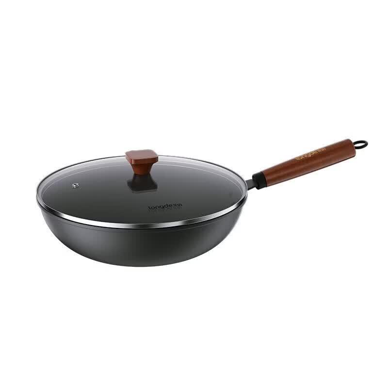 Longde LD-CM502 Uncoated Enamel Iron Wok