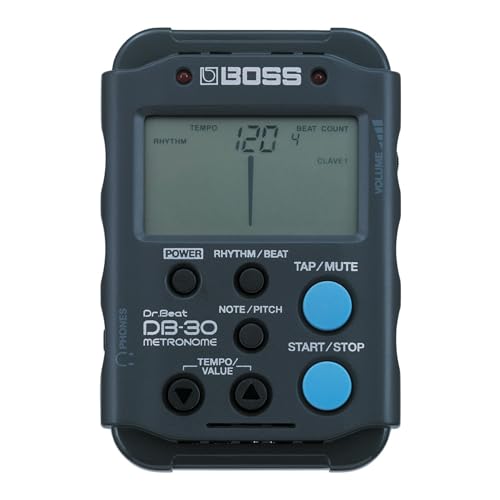 

BOSS Doctor Beats DB-30 Metronome, Versatile Rhythm Training, 24 Beats, 9 Rhythm Types, Easy Temp...