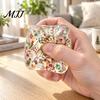 Christmas Stocking Stuffers Stress Cube Fidget Toy, Transparent Squeeze Toy with Glitter, Relaxation Hand Ball Sensory for Anxiety Relief &