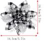 8pcs Gold/Silve Christmas Flower Pink/Blue Christmas Tree Toppers Christmas Tree Flowers Snowflake like
