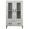 Highboard Concrete Grey 70x31x115 cm Particleboard