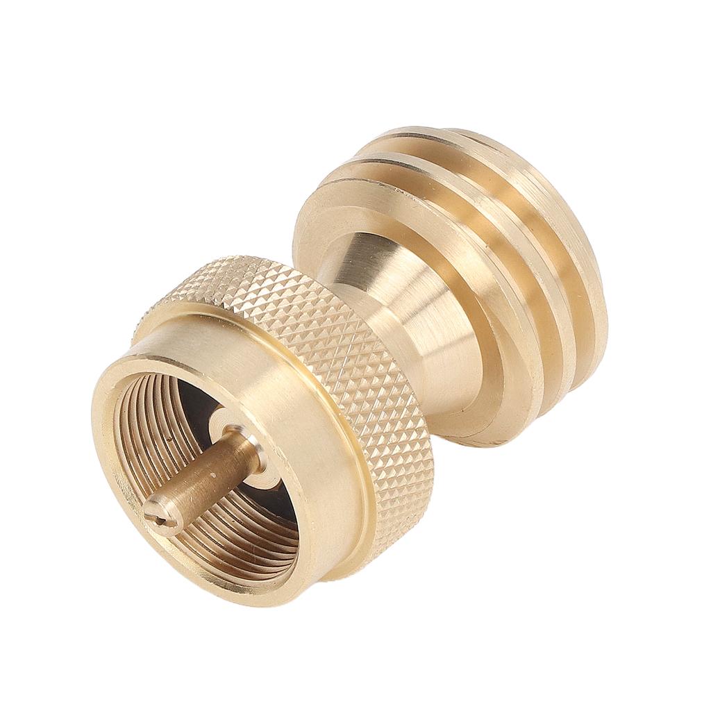 Adaptor rezervor propan Mic din alamă Supapă de umplere cu propan Convertor rezervor de gaz pentru camping