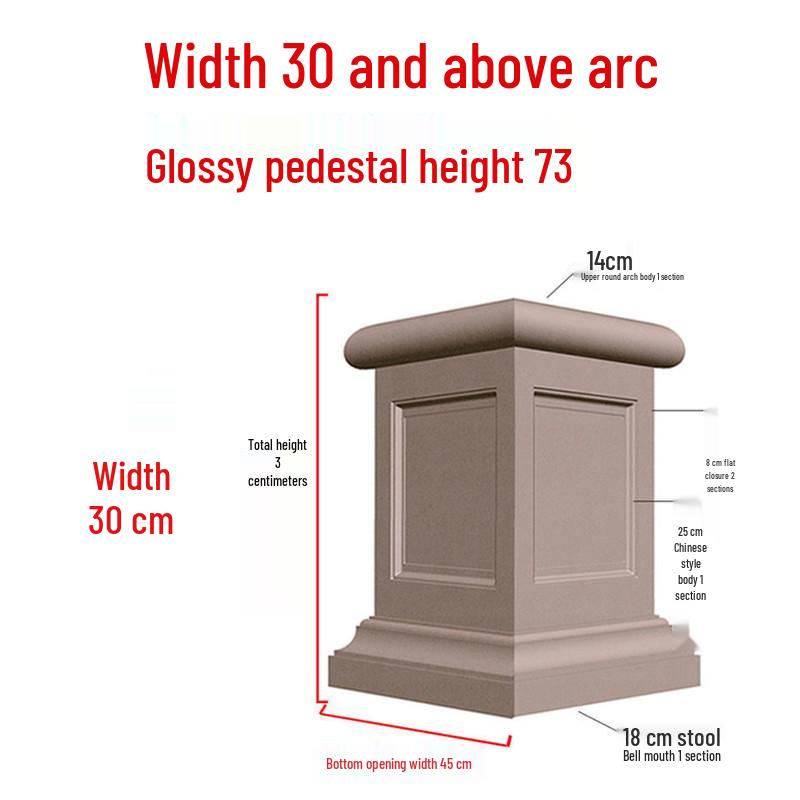 European Villa Courtyard Roman Column Base for Exterior Wall Decoration