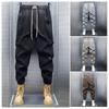 Trade Surplus Spring and Autumn New Trendy Brand Casual Pants for Men, Comfortable Versatile Sports Sweatpants with Drawstring, Loose Fit Jogger Pants
