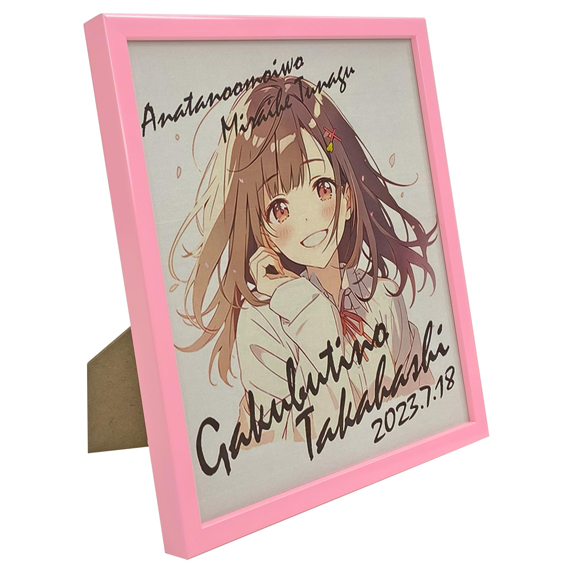 

Colored paper x 273 colored frame GT004 with tabletop wall reinforced acrylic of indoor UV (242 mm) stand, mountable, UV-resistant (blocks 98% rays) розовый