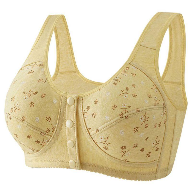 Damski Biustonosz Duży Rozmiar Zapinany z Przodu Biustonosz na Szerokim Ramiączku