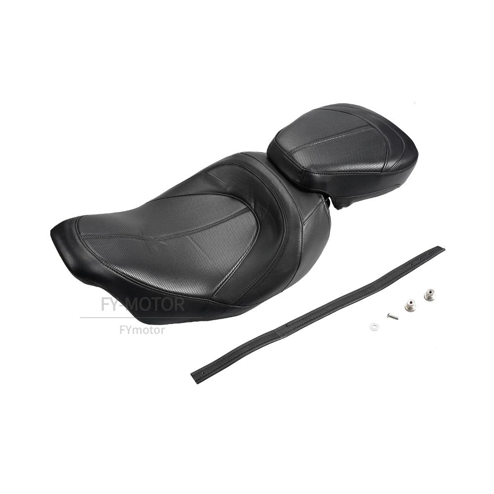 Motorcycle Low-Profile Two-Up Seat Fit For Harley Touring CVO (Street Glide, Road King Special, Classic) 2009-2023