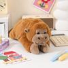 Cartoon Animal Gorilla Plush Pencil Case Large Capacity Soft Holder for Students School Office Girls Boys