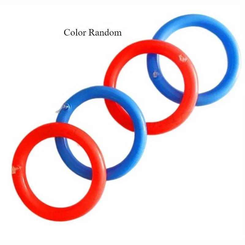 1 Set of Inflatable Lifting Ring Throwing Game with Pump-colorful Water Toys for Swimming Pool,parties,and Outdoor Entertainment