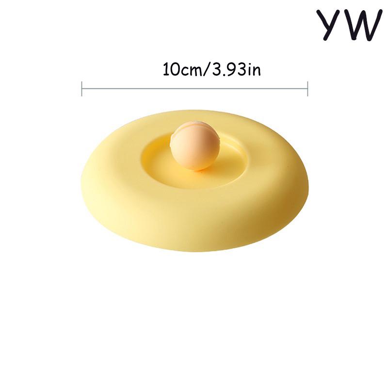 Cup Cover Non-Toxic Silicone Round Universal Water Cup Lid Anti-Dust Coffee Mug Sealed Cap With Spoon Holder Heat-Resistant Lid