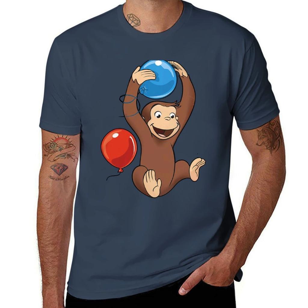 Curious George T-Shirt Essential T Shirt Funny T Shirts Cotton T-Shirt