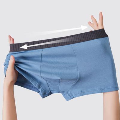 Men Boxer Underwear Mid-rise U-Convex High Elasticity Breathable Shorts Briefs Slim Fit Panties Daily Wear