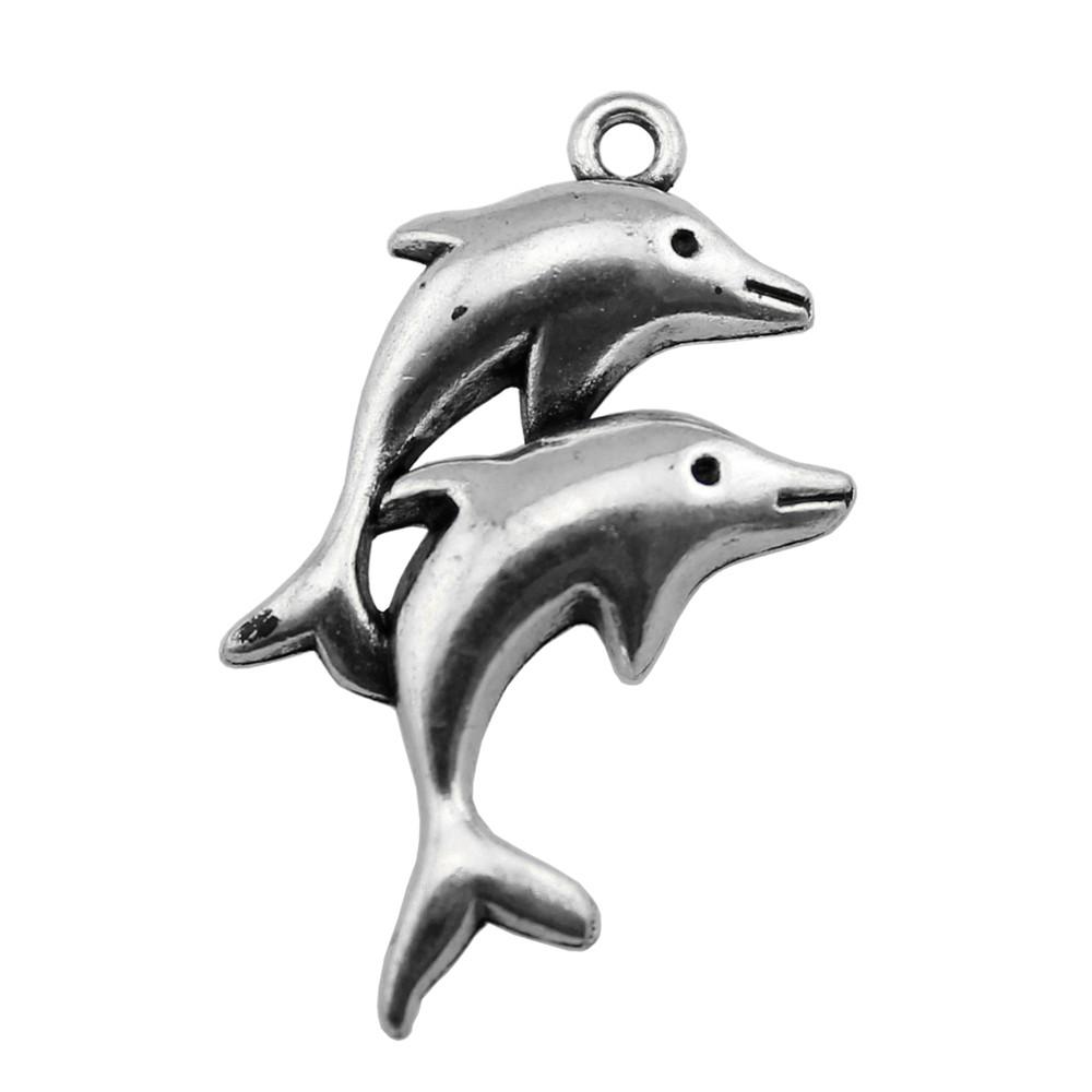 Mermaid Tail Charms Alloy Pendants For Ocean Themed Jewelry Making