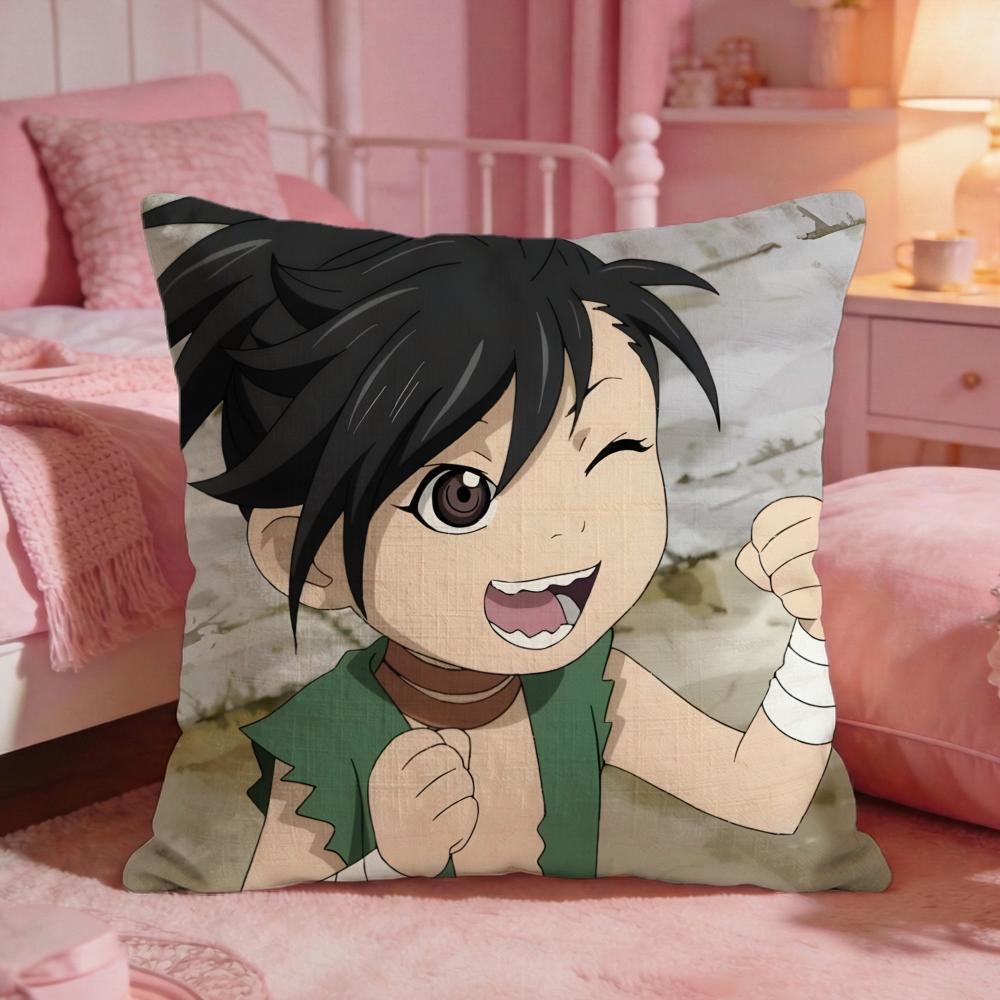 dDororo cute Cushion Cover Premium Comfort Reversible Pillow Cove Two in One Design for Any Room  Car Interior