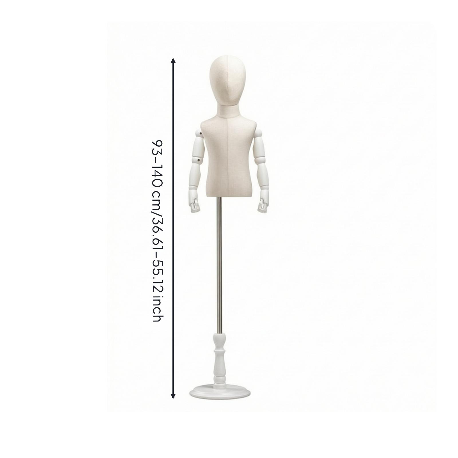 Children`s Mannequin Height-Adjustable with Round Base