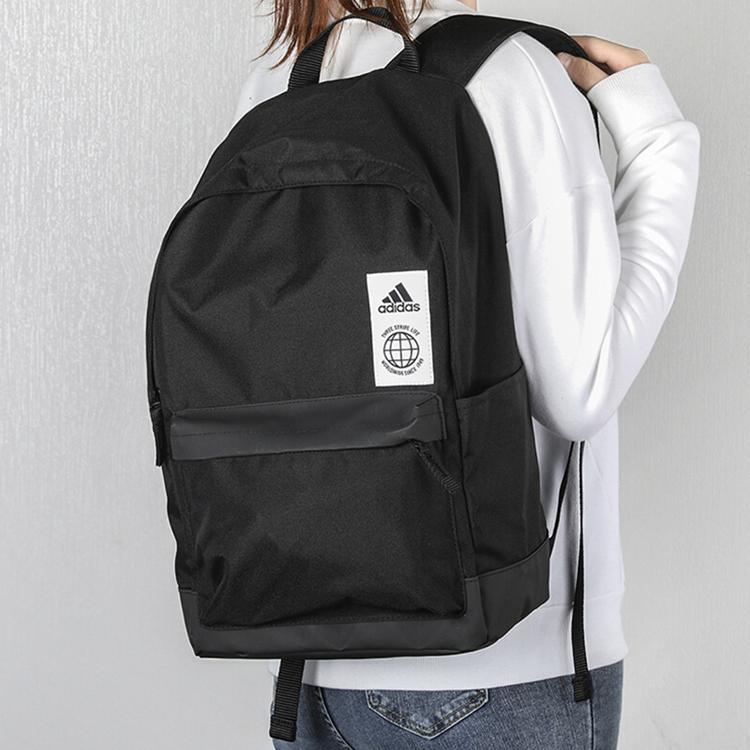 New Adidas Polyester Travel Bag Backpack Regular Men's Pure Black FQ5261