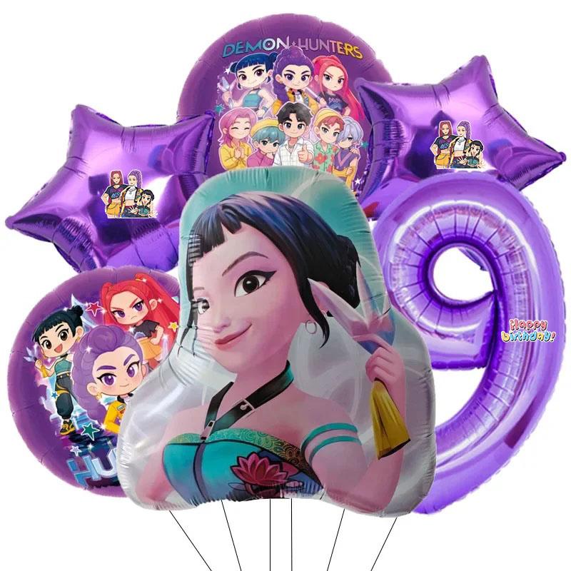Set di 6 Palloncini in Alluminio con Numeri da 0 a 9 per Festa di Compleanno a Tema Musicale Decorazione Baby Shower Regalo
