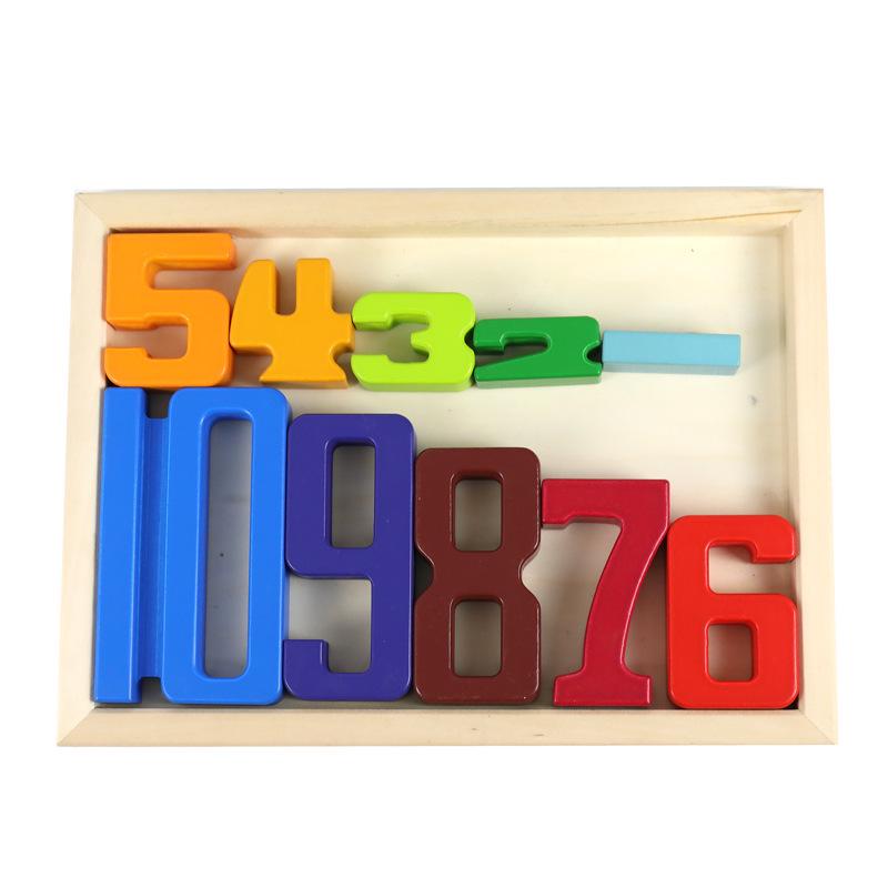 Wooden Number Blocks: Educational Math Toys for Children