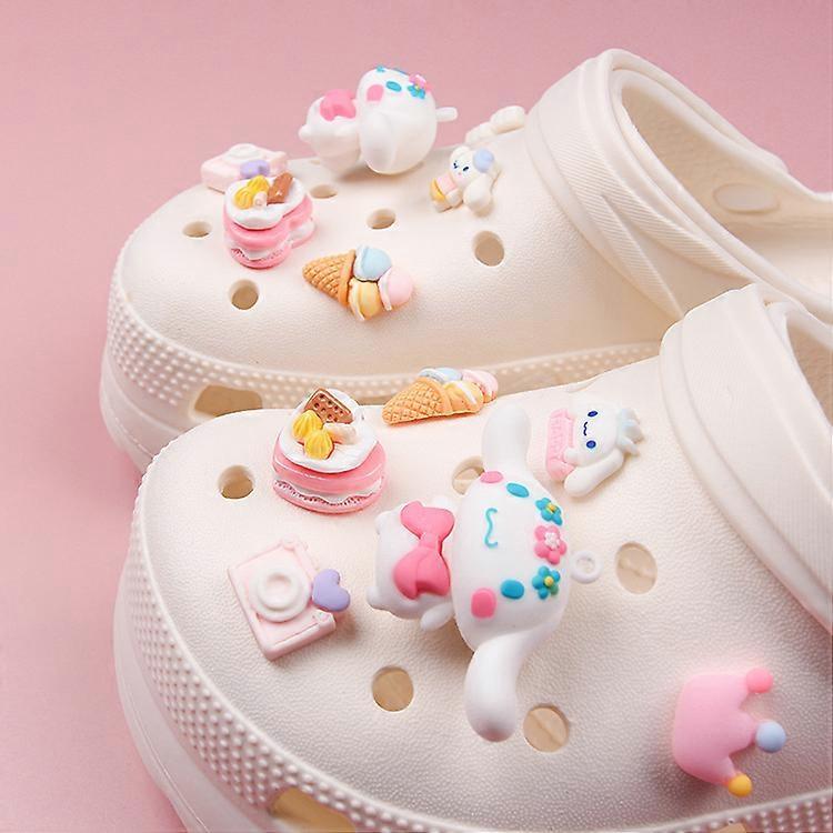 Dww-A set (excluding shoes) of DIY shoe accessories, new cute Yugui dog shoes, removable flower shoes, shoe buckles, decorations, and accessories