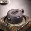 180ml Handmade Yixing Purple Clay Teapot Handmade Large Caliber Pot Raw Ore Azure Mud Kettle Chinese Zisha Teaset Drinkware Gift