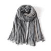 Fashion Striped Cotton Linen Scarf for Men