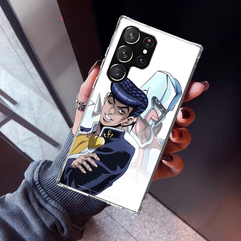 JoJo Adventure Higashikata Josuke Phone Case For Samsung Galaxy S26 S25 Edge S24 S23 Ultra S22 Plus S21 S20 FE Soft TPU Back Cov