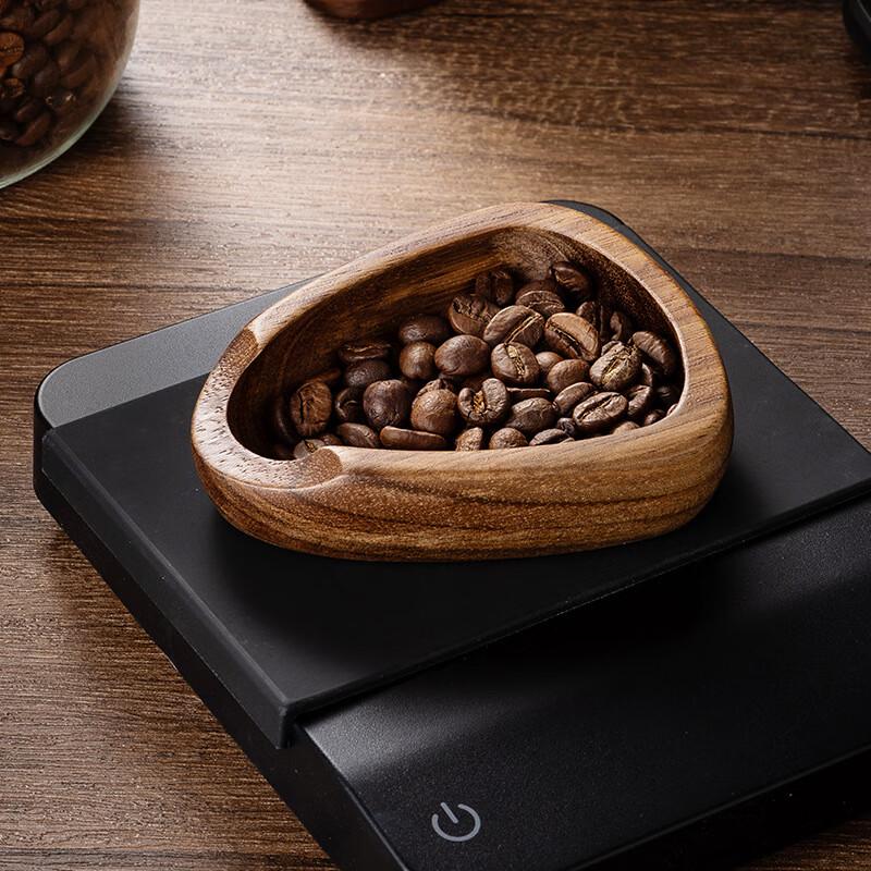ZISIZ Walnut Wood Coffee Dosing Tray Set