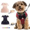 Puppy Cats Rabbits Harness and Leash Set for Small Dogs Mesh Harness Vest Dress Bow Chest Belt Chihuahua Yorkie Pets Accessories